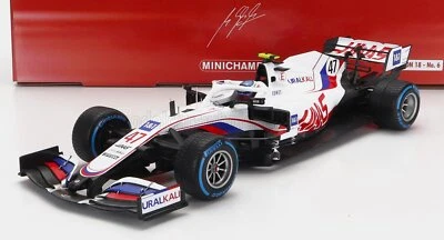 Haas F1 VF-21 Uralkali No.47 Mick Schumacher 2021 Belgian GP - 1:18 Scale Lim... - Image 1 of 2