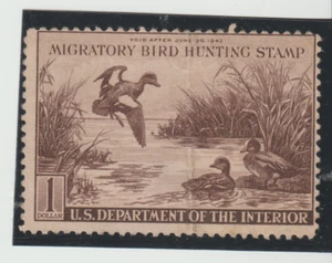 Scott # RW9  MNG-Federal Duck Stamp  Catalogue $45.00 - Picture 1 of 1