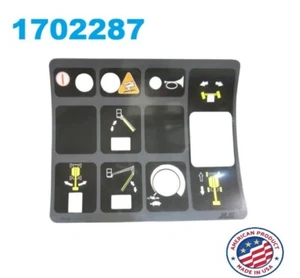 1702287 JLG CONSOLE DECAL LID DECAL - Picture 1 of 3