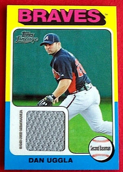 DAN UGGLA 2011 TOPPS LINEAGE MINI GAME USED JERSEY - Image 1 of 1