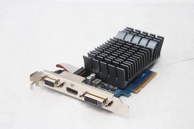 ASUS nVidia GeForce GT 710 GPU 1GB PCIe DDR3 Graphics Card T34 - Image 1 of 4
