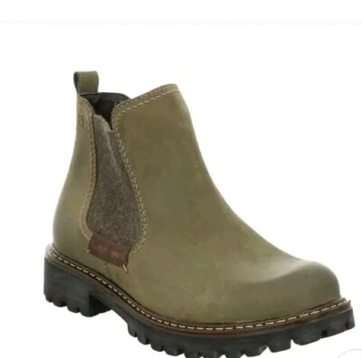 Nuevo botín de cuero nobuck Josef Seibel Marta para mujer talla 39/8-8,5 oliva Foto 1 de 4