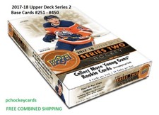 2017-18 17/18 Upper Deck UD Series 2 Base Cards #251-450 Stars, Goalies U Pick!