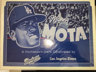 POSTER Manny Mota Los Angeles Dodgers L.A. Times Insert Publication (about 8x11) - Image 1 of 2