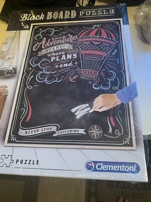 Rompecabezas de tablero negro Clementoni rompecabezas novedad ~ nuevo sellado ~ hecho en Italia Foto 1 de 4