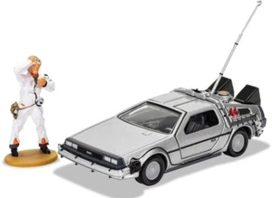 BACK TO THE FUTURE DeLOREAN CAR & DOC BROWN FIGURE  - 1:36 - CORGI CC05503 - Picture 1 of 5