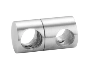 Edelstahl Traversenhalter Edelstahlstabclip Bohrung 14 / 12 mm V2A - Bild 1 von 2