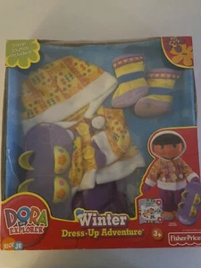 2003 DORA THE EXPLORER Verkleiden - Mein Winterabenteuer Outfit & Reisebuch Neu im Karton - Bild 1 von 16