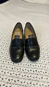Allen Edmonds Shelby women’s handcrafted black leather heeled loafers size 8 - Picture 1 of 11