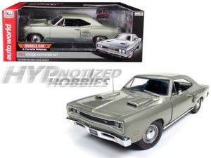 AUTO WORLD 1:18 1969 DODGE CORONET R/T DIE-CAST SILVER AMM1141 - Picture 1 of 1