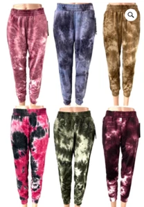 Nuevos pantalones de salón Vogo Missy Tie Dye Jogger, S-XL, 6 colores, precio de venta sugerido por el fabricante 48,00 USD - Imagen 1 de 7