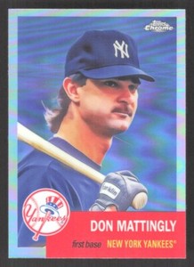 Don Mattingly 2022 Topps Chrome Platinum Anniversary Refractor Card #6 New York