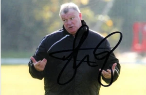 LEEDS UNITED: STEVE EVANS SIGNED 6x4 ACTION PHOTO + COA - Bild 1 von 1