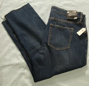 Gap Damen Dark Wash Vintage High Rise 5 Pocket Cut Off Denim Blue Jeans 14/32R - Bild 1 von 12