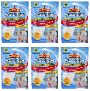 24 pcs of Hanging Wardrobe Dehumidifier Bags Stops Damp Mould Absorb Moisture UK - Picture 1 of 4