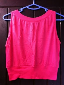 Vintage Top Shop Original Pink Tankini. 100% Baumwolle. UK Größe 14. Neu ohne Etikett. Griechenland. - Bild 1 von 5