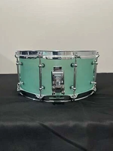Frosted Green Acrylic Snare Drum ASD-14x6.5-FG - Picture 1 of 5