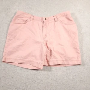 Vintage 90s Lee Riders Shorts Women's 22W M Pink Denim High-Rise Mom - Picture 1 of 12