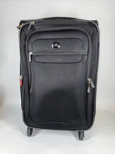 DELSEY Paris Cabin Lightweight Expandable Softcase 23" Carry-On Spinner - Black - Picture 1 of 17