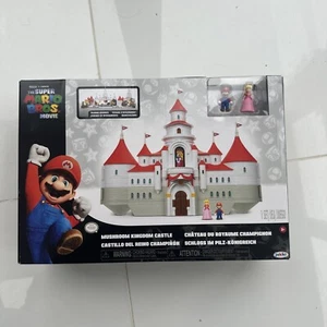 The Super Mario Bros Movie, Mushroom Kingdom Castle Playset With Princess Peach - Picture 1 of 4