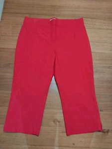 REGATTA, Size 20, Capri Pants, Red, Stretch, Elasticised Waist - Picture 1 of 5