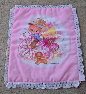  vintage ancienne couette pour lit de  poupée - Photo 1/2