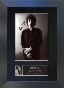 BOB DYLAN Signed Mounted Reproduction Autograph Photo Prints A4 319 - Picture 1 of 10