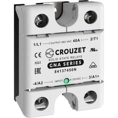 Crouzet Halbleiterrelais 84137450N 40 A Schaltspannung (max.): 660 V/AC Nulls... - Bild 1 von 4