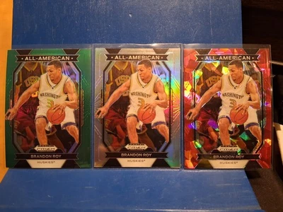 Selecciones del draft de Panini Prizm 2024 - All-American Brandon Roy #4 Red Ice Prizm Foto 1 de 2