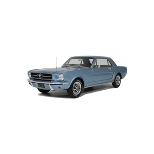 Ford Mustang V8 Hardtop 1965 Argento Blu Metallizzato Modellino 1:12 Ottomobile - Foto 1 di 9