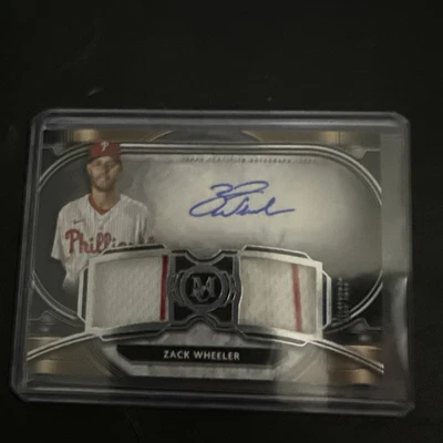 Colección Museo Topps 2021 jugador doble reliquia autógrafos Zack Wheeler/249  Foto 1 de 2