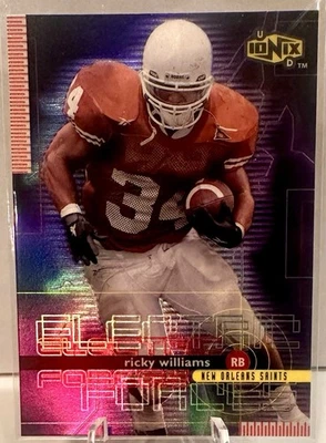 1999 UD Ionix Electric Forces Ricky Williams Saints #EF1 - Image 1 of 2