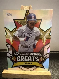 2025 Topps Julio Franco All-Star Game Grandi #ASGG-24 Texas Rangers - Foto 1 di 2
