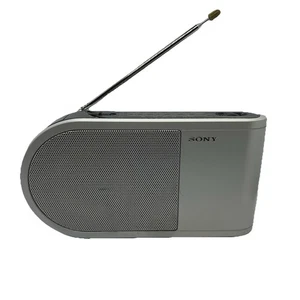 Sony ICF-404L Portable 3 Band FM MW LW Radio with Telescopic Antenna  Silver - Picture 1 of 3