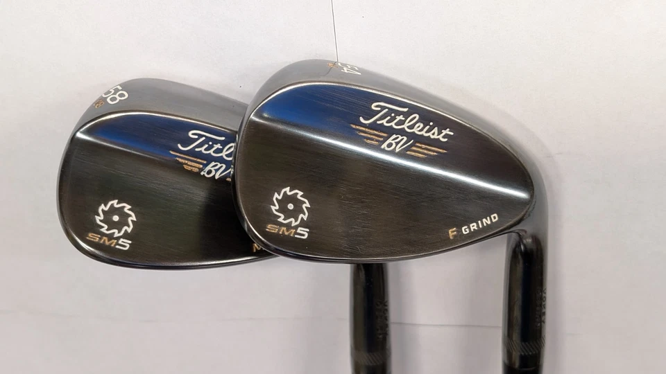 Titleist Vokey SM5 Wedge Set - 54.14F/58.08M - Smoke Black - *CUSTOM* - Mint! - Image 1 of 4