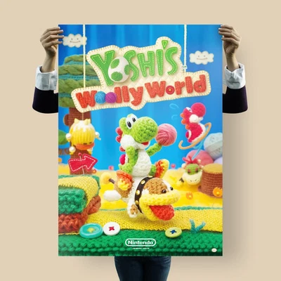 Yoshi’s Woolly World Poster | Nintendo Wii U Yarn-Inspired Artwork - Bild 1 von 4