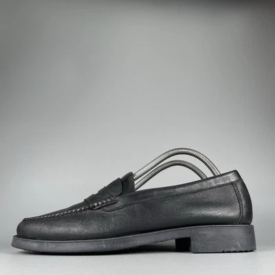 Женские мокасины Sebago Halifax с ремешком 11 W черные кожаные без шнуровки б/у в отличном состоянии - Изображение 1 из 4