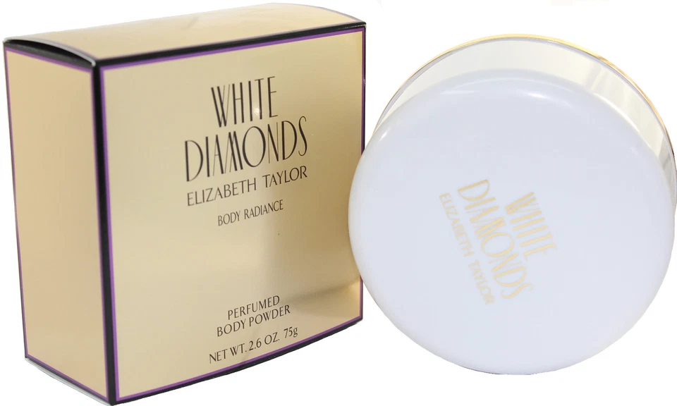 POLVO DE RESPLANDOR CORPORAL DIAMANTE BLANCO 2,6 OZ NUEVO EN CAJA POR ELIZABETH TAYLOR Foto 1 de 1