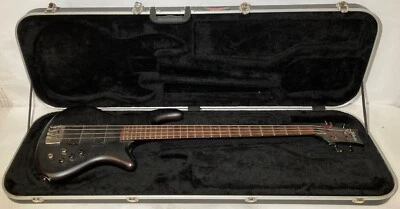 Schecter Guitar Research Stiletto Studio-4 Bass Satin See-Thru Black - Image 1 of 4