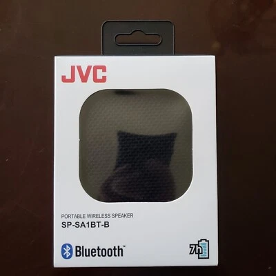 JVC Portable Wireless Bluetooth Speaker SP-SA1BT-B Black 7hr Playtime NEW - Image 1 of 2