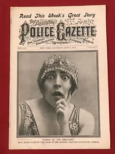 ��Gazzetta della Polizia 4 luglio 1914 Regine Flory�� Lilly Smith - Foto 1 di 9