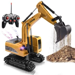 Construction Excavator Toy - Kids Toy Engineering Digger Truck Remote Control... - Picture 1 of 6