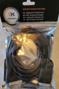Cable Matters 10 Ft DVI-D Dual Link Cable - Never Used - Picture 1 of 1