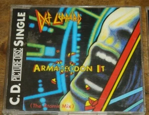 DEF LEPPARD ~ ARMAGEDDON IT ~ UK 4-TRACK PICTURE DISC CD SINGLE 1988 - Picture 1 of 4