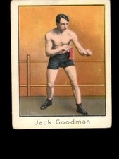1910 T220 MECCA JACK GOODMAN CHAMPION  PRIZE FIGHTER SERIES TOBACCO CARD