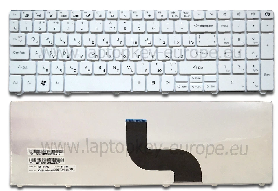 Klawiatura eMachines E Series E730G G700 E440 E442 E443 E525 E627 E628 E640 - Imagem 1 de 3