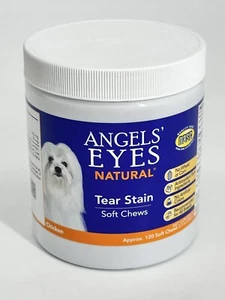 ANGELS' EYES Natural Dog Tear Stain Remover Chiken Soft Chews 120ct Exp 8/25 - Picture 1 of 1