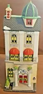Department 56 Christmas in the City 13" Porcelain Ritz Hotel Light & Box 1989 - Picture 1 of 9
