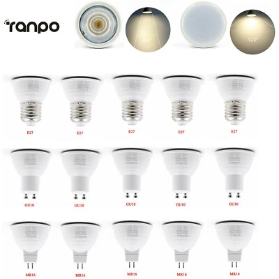220V 6W Led Spotlight Bulb Gu10 Led Bulbs Cool White E27 Mr16 E14 24 Degree Beam - Image 1 of 4