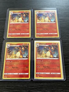 POKEMON CHARIZARD HOLO RARE CRACKED ICE VIVID VOLTAGE 025/185 X4 - Picture 1 of 1